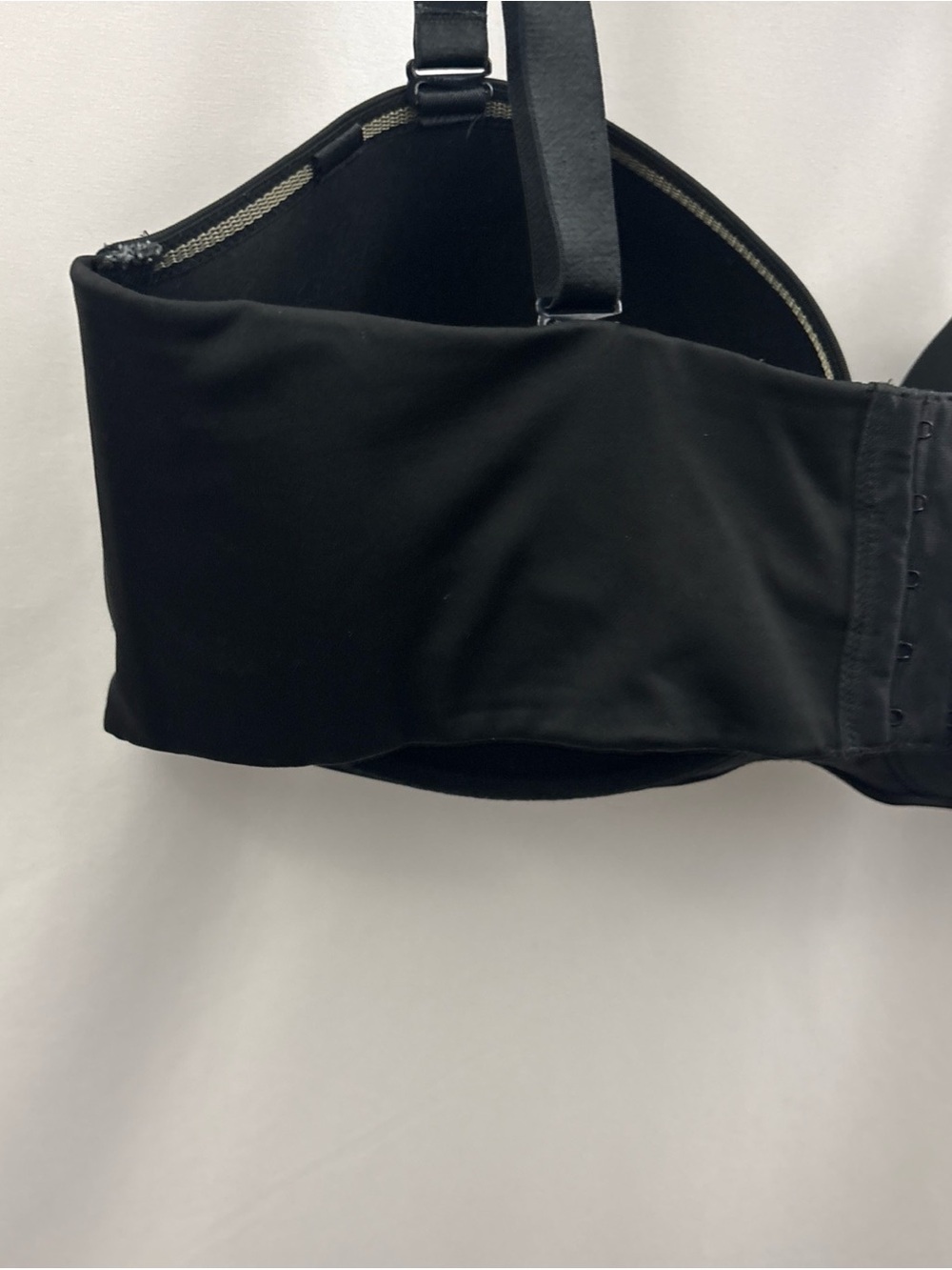 Cacique Bra Size 42DDD Lightly Lined Multiway Strapless Underwire Black - Picture 4 of 9